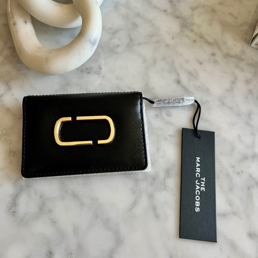 NWT Marc Jacobs Card Case Snapshot Black Multi M0017021 014